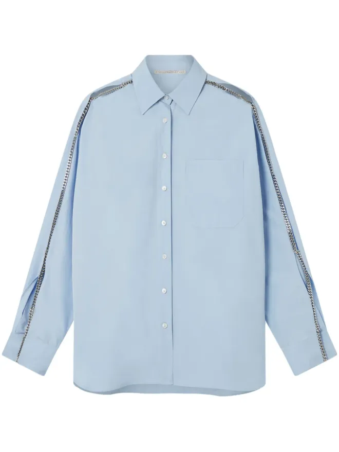Stella McCartney Stella McCartney ファラベラチェーンシャツ - ブルーの商品画像