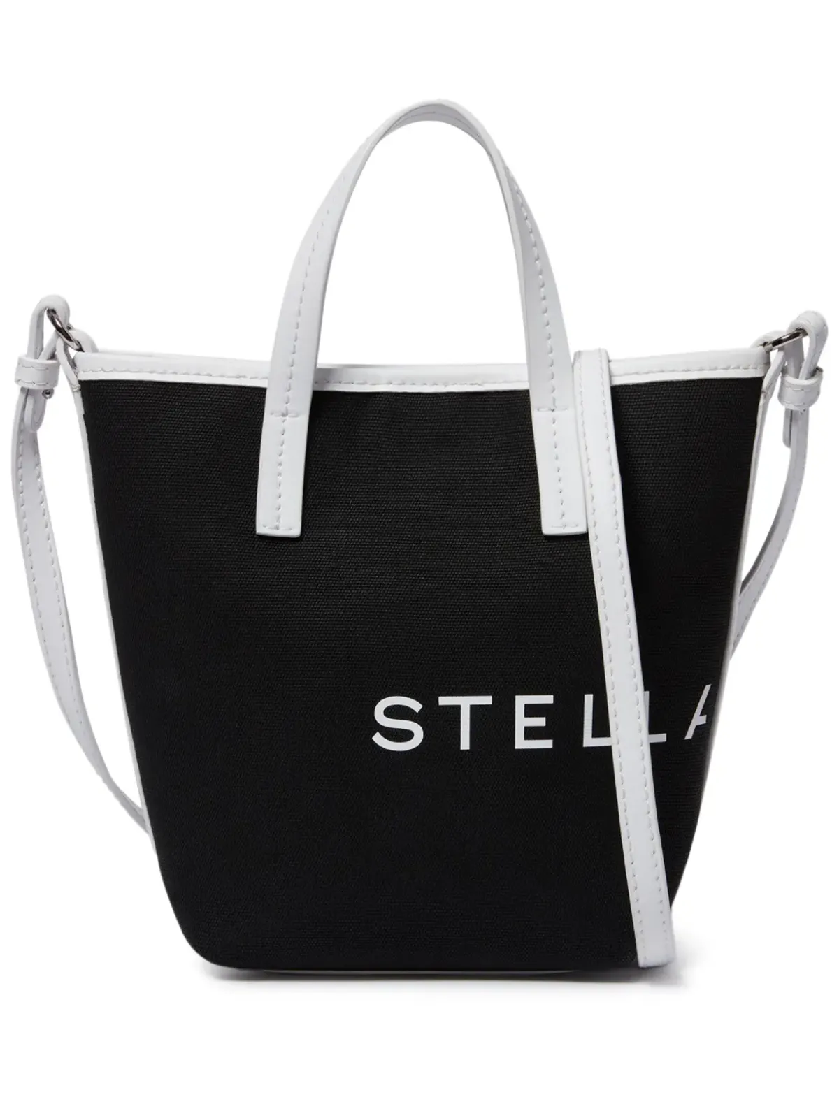 Stella McCartney ロゴプリント バケットバッグ - ブラック - 画像1