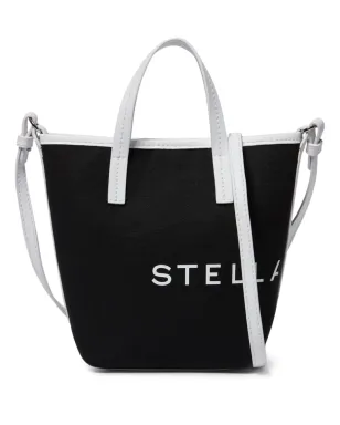 Stella McCartney ロゴプリント バケットバッグ - ブラック - サムネイル1