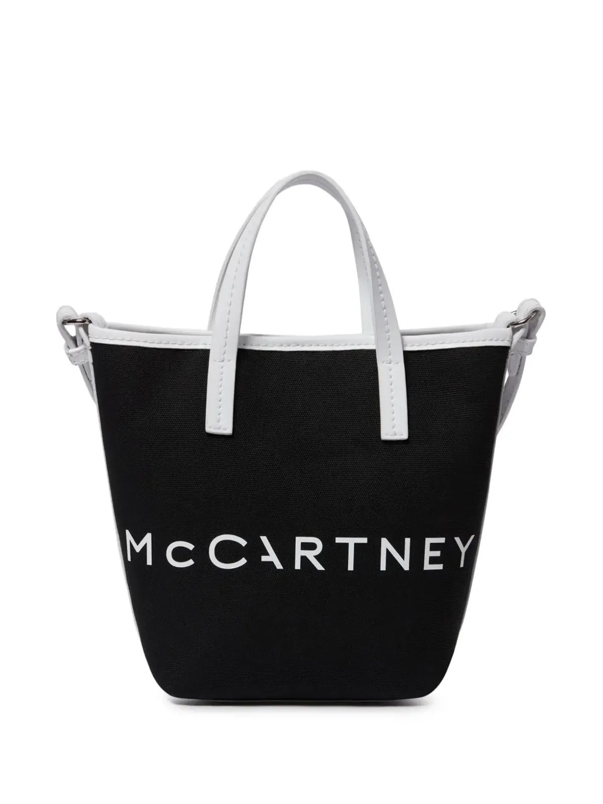 Stella McCartney ロゴプリント バケットバッグ - ブラック - 画像2