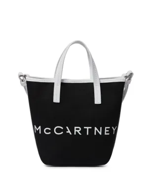 Stella McCartney ロゴプリント バケットバッグ - ブラック - サムネイル2