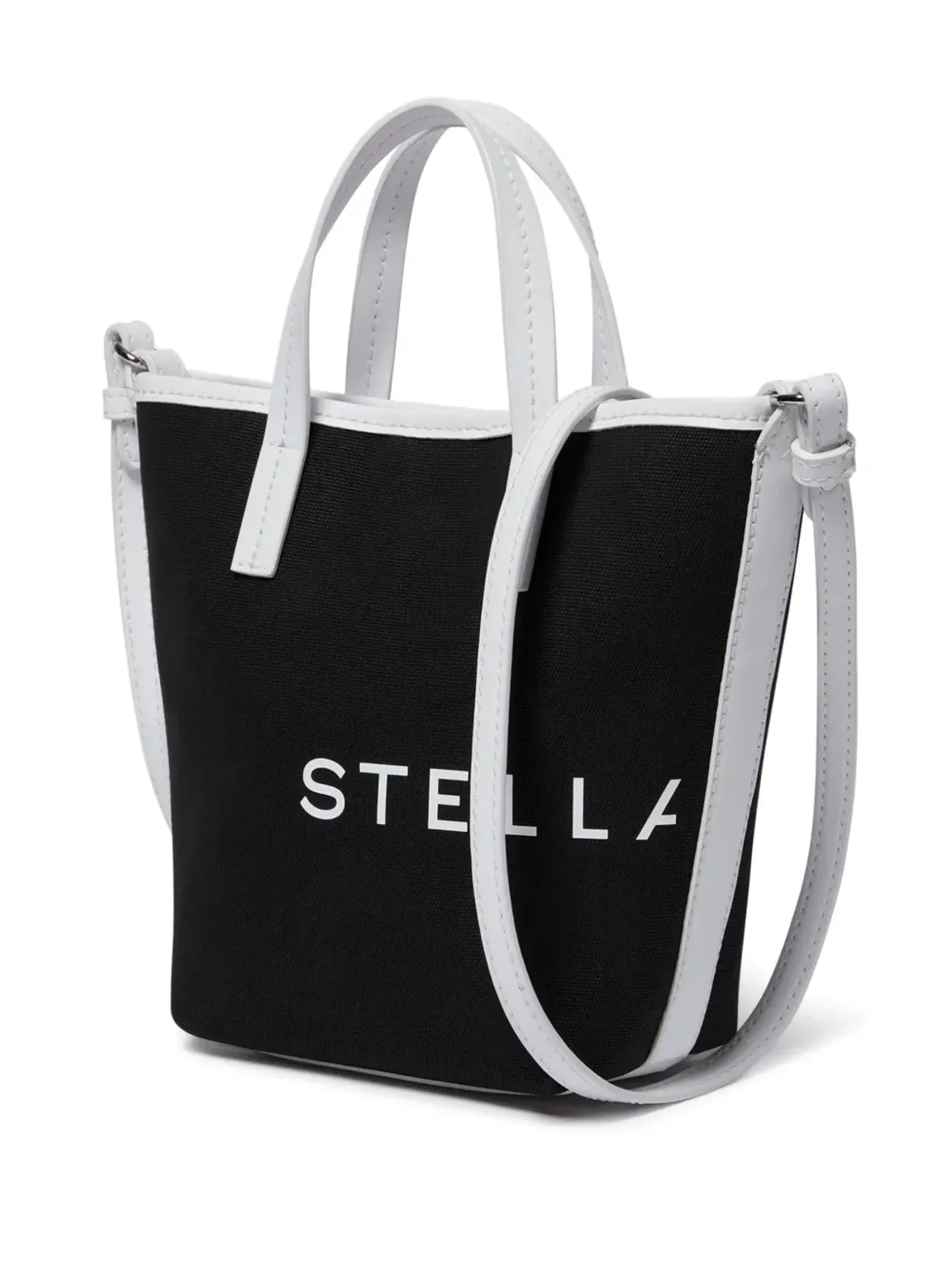 Stella McCartney ロゴプリント バケットバッグ - ブラック - 画像4