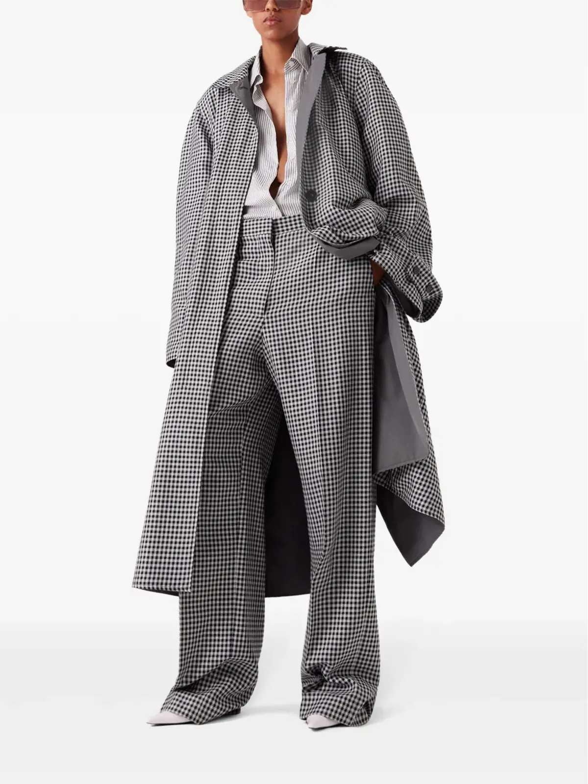 Stella McCartney チェック柄リバーシブル カーコート - 画像2