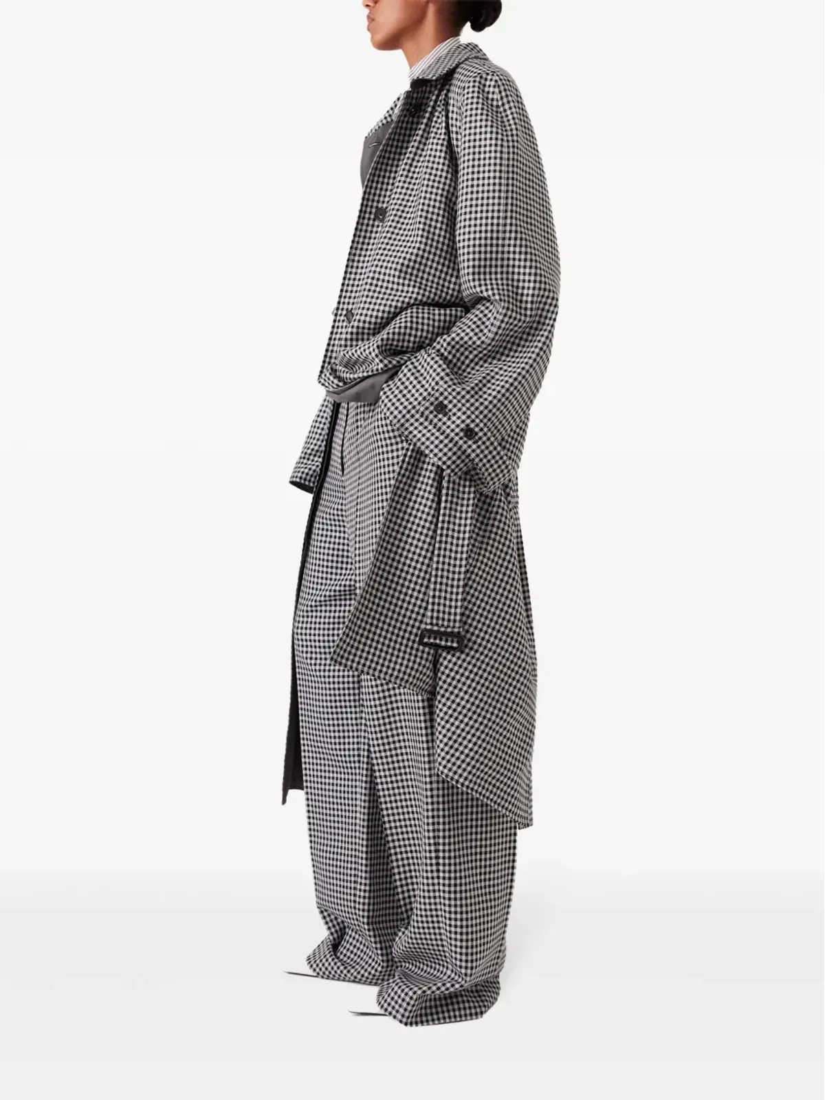 Stella McCartney チェック柄リバーシブル カーコート - 画像3