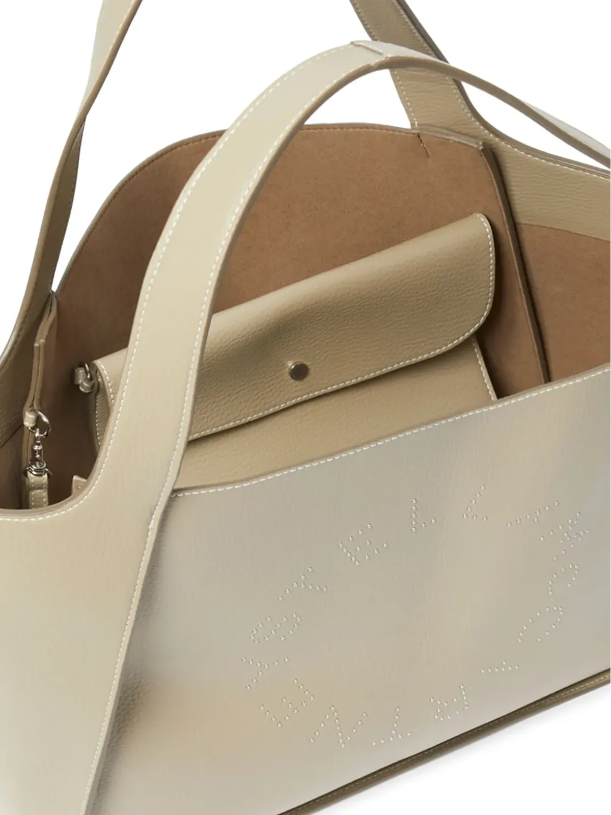 Stella McCartney スタッズロゴ トートバッグ - 画像3