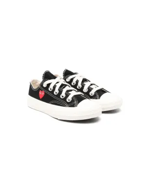 Comme Des Garçons Play Kids heart-print sneakers - Black - サムネイル1