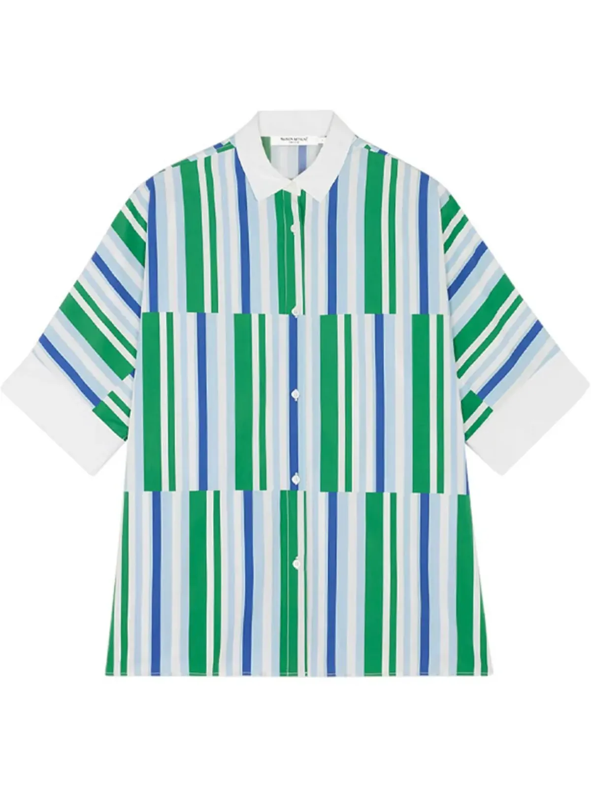 Maison Kitsuné ストライプシャツ - ブルー - 画像1