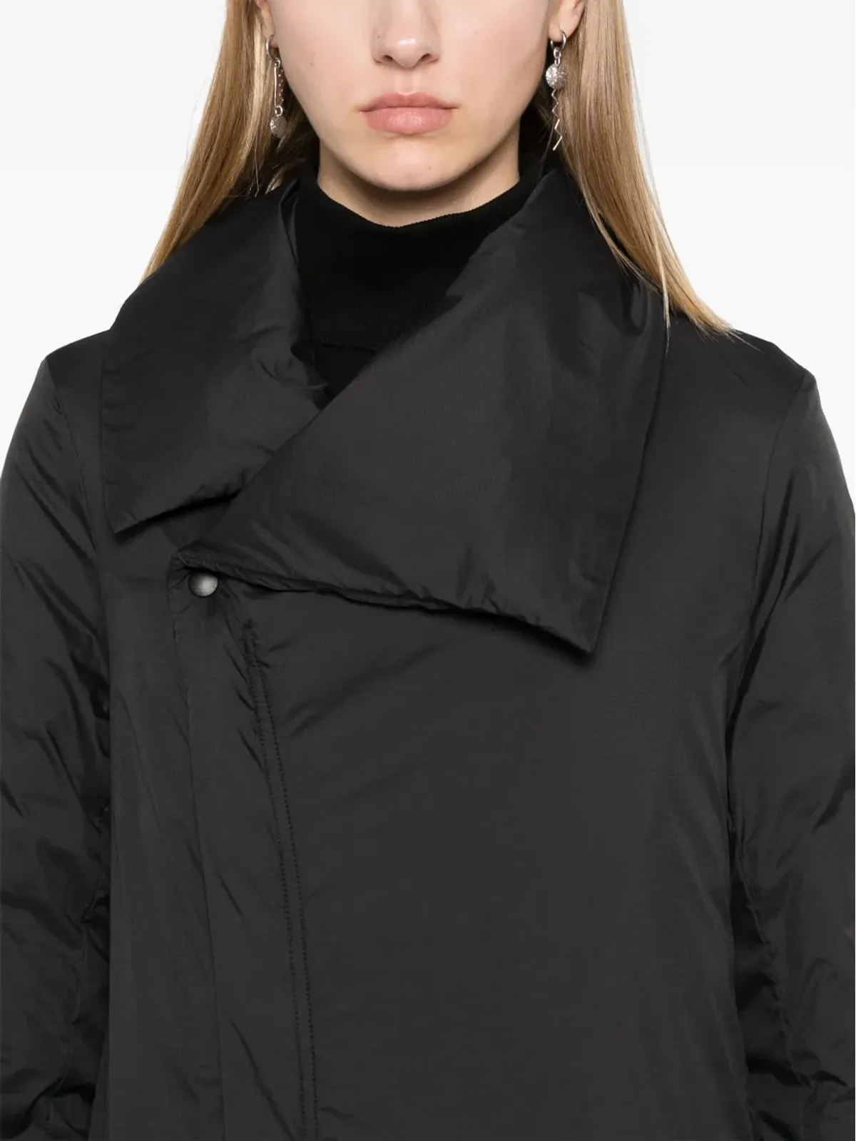 Y-3 パッド入りコート - ブラック - 画像5
