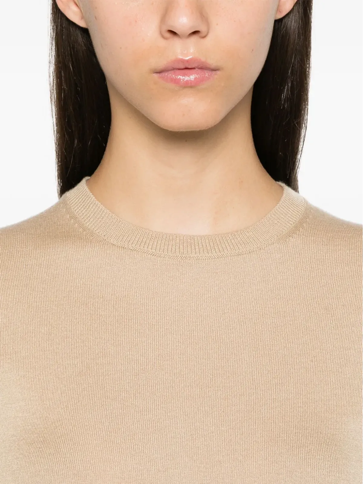 Max Mara ワーレン ニットトップ ブラウン - 画像5