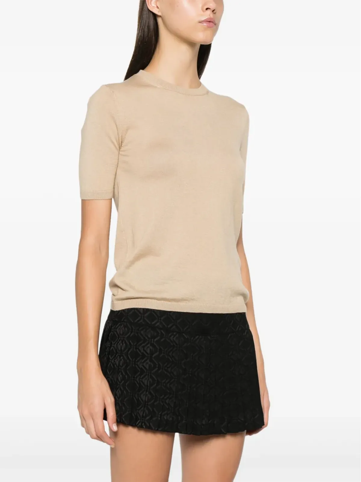 Max Mara ワーレン ニットトップ ブラウン - 画像3