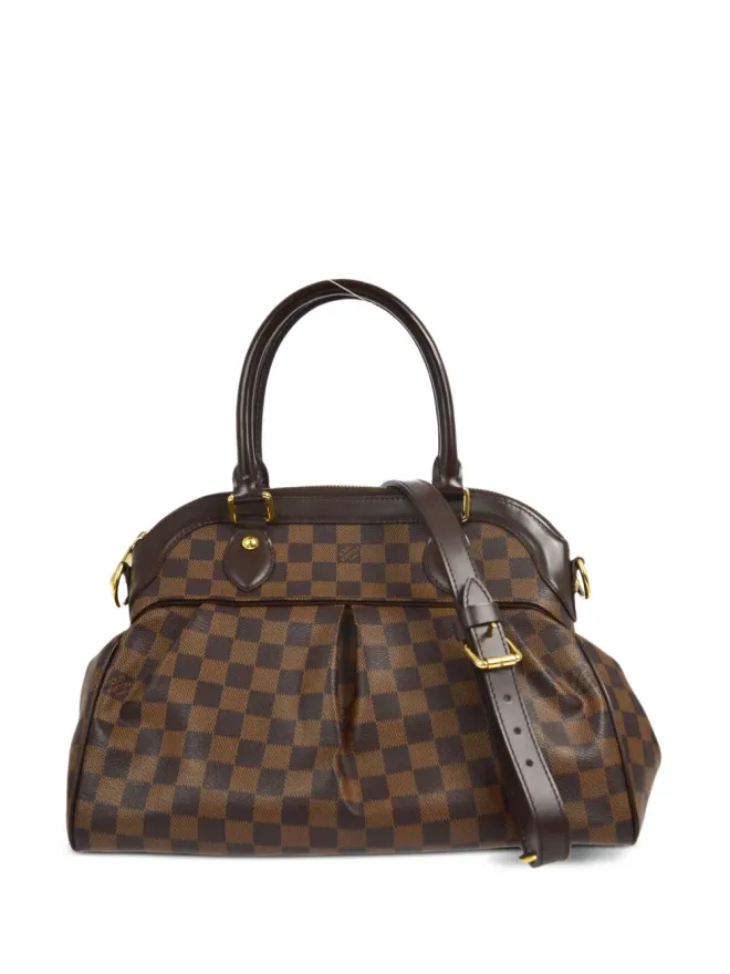 Louis Vuitton Pre-Owned Louis Vuitton ビンテージ 2011年 ダミエ・エベヌ Trevi PM ツーウェイ バッグ ブラウンの商品画像
