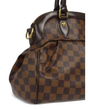 Louis Vuitton ビンテージ 2011年 ダミエ・エベヌ Trevi PM ツーウェイ バッグ ブラウン - サムネイル3