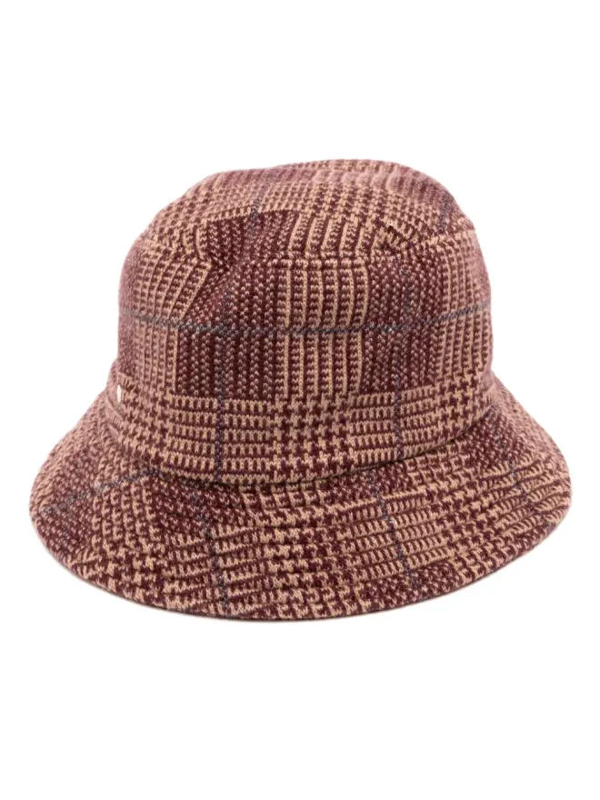 Inverni Hats Inverni Hats プリンス・オブ・ウェールズ チェック柄 バケットハットの商品画像