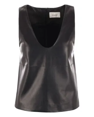 Saint Laurent レザー トップ - サムネイル1