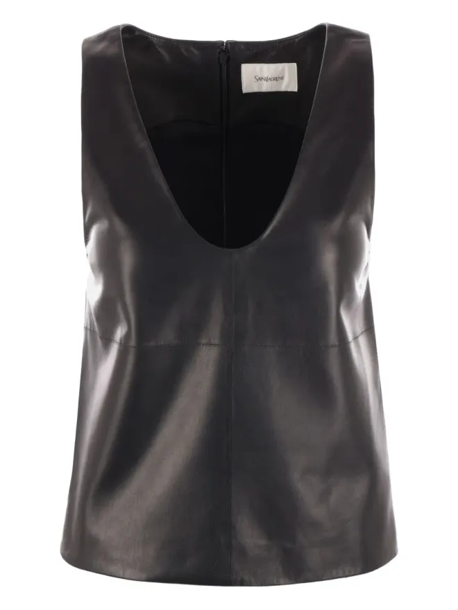 Saint Laurent Saint Laurent レザー トップの商品画像