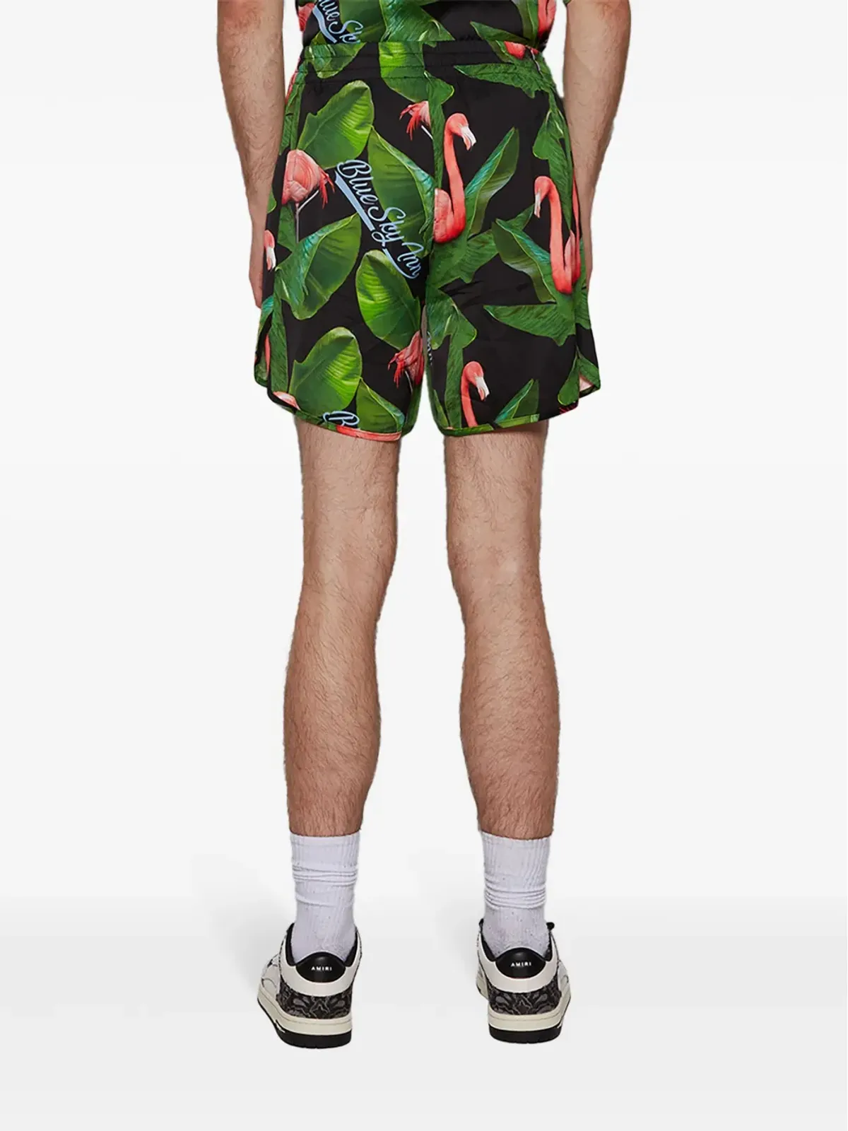 BLUE SKY INN Flamingo shorts - Green - 画像5