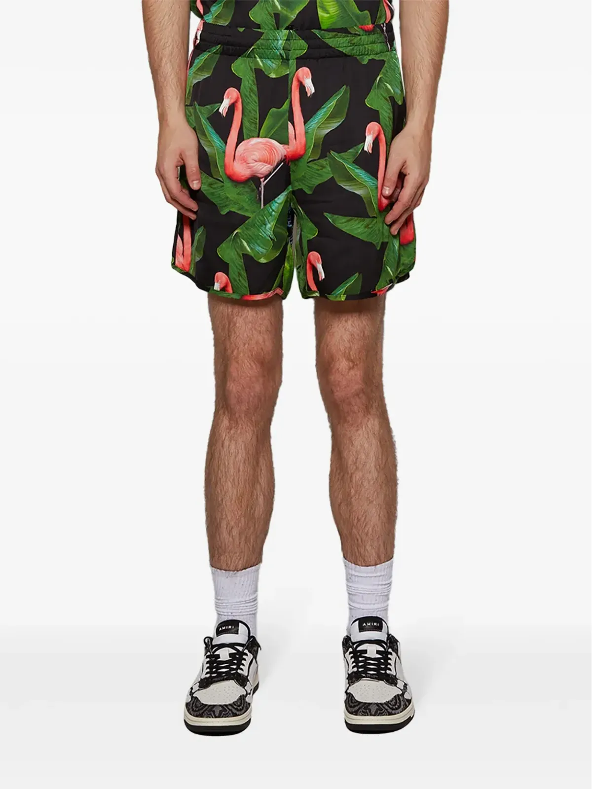 BLUE SKY INN Flamingo shorts - Green - 画像3