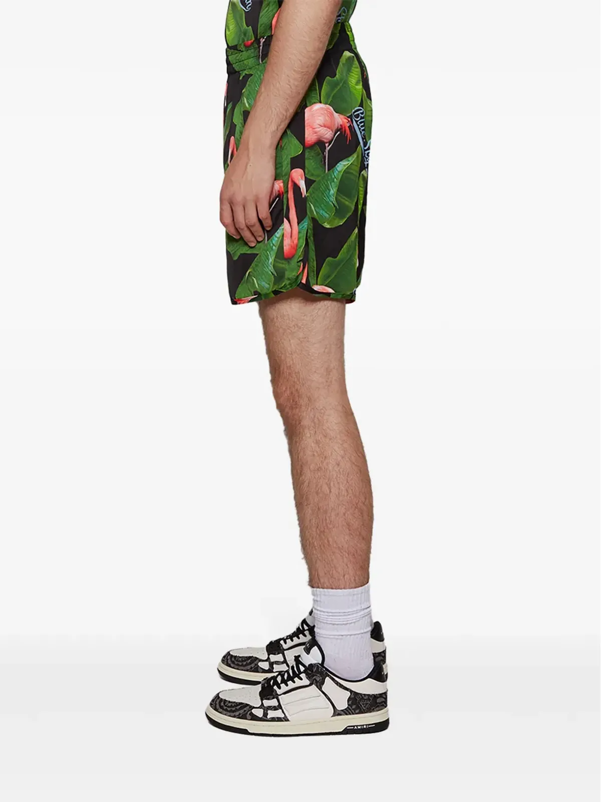 BLUE SKY INN Flamingo shorts - Green - 画像4