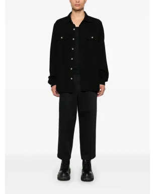 Rick Owens DRKSHDW オーガニックコットン オーバーシャツ ブラック - サムネイル2