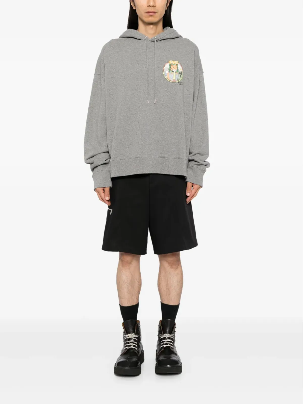 Maison Kitsuné ランブリング・フォックス オーバーサイズのフーディー - 画像2