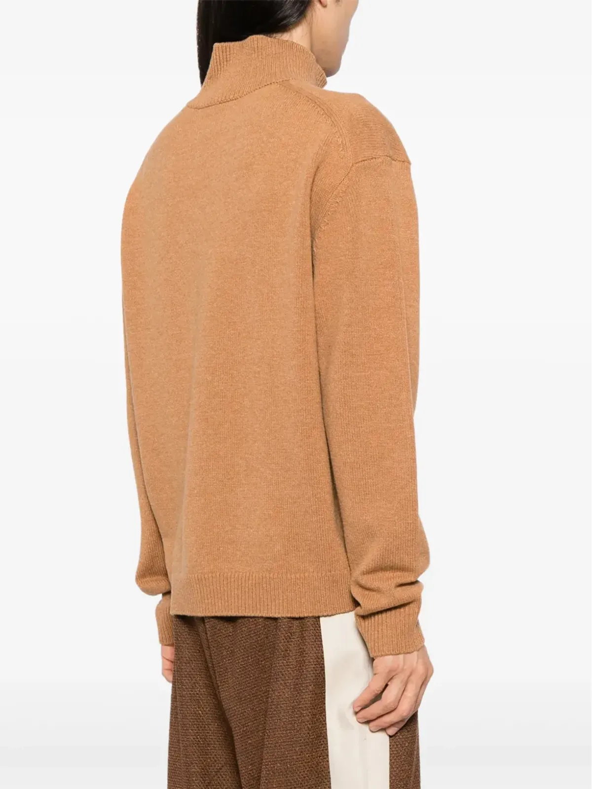 Maison Kitsuné キツネの頭インターシャ柄のコンフォートジャンパー - ニュートラル - 画像4