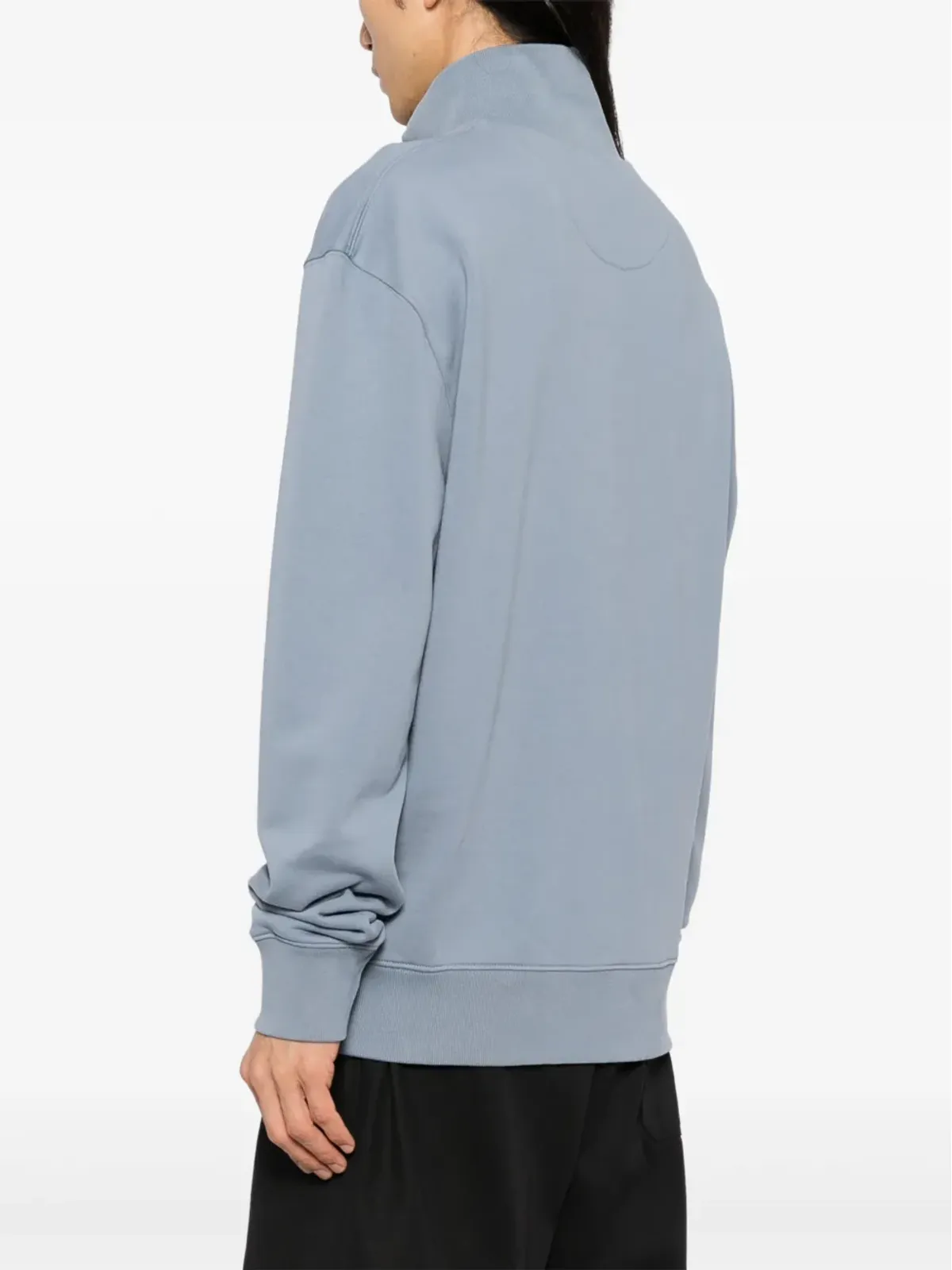Maison Kitsuné フォックスヘッドパッチ ハーフジップ スウェットシャツ - ブルー - 画像4