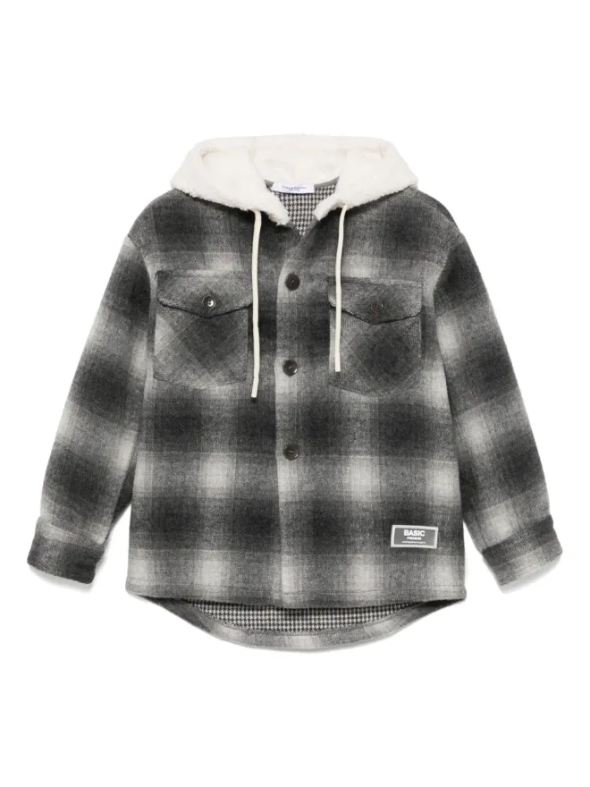 Paolo Pecora Kids Paolo Pecora Kids チェック柄シャツジャケットの商品画像