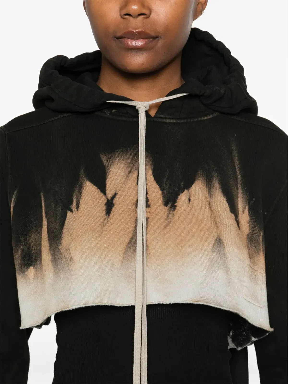 Rick Owens DRKSHDW クロップドフーディー - 画像5