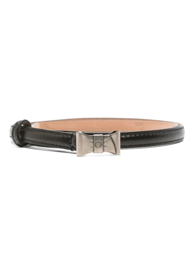 Gucci Pre-Owned Gucci Pre-Owned 2010年代 リボンディテールベルト - ブラックの商品画像