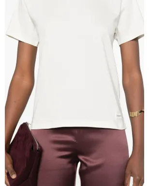 Saint Laurent ロゴタグ Tシャツ - ホワイト - サムネイル5