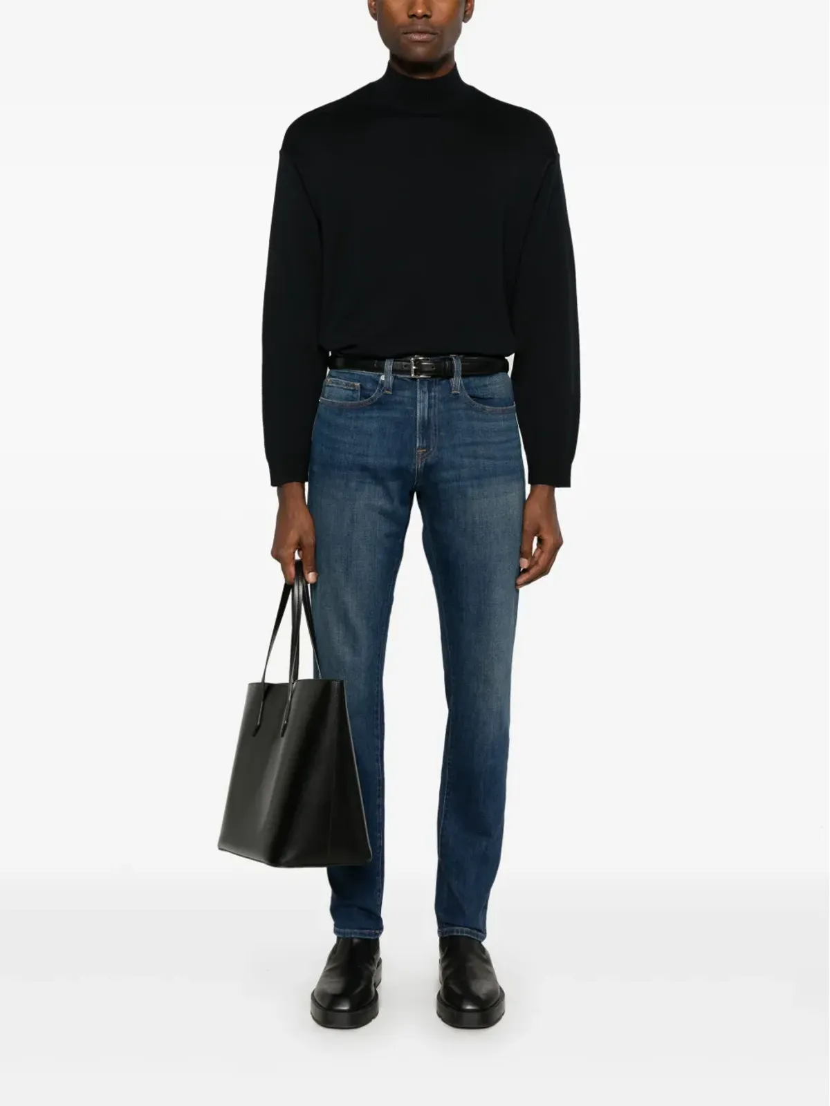 Emporio Armani モックネックセーター - ブルー - 画像2