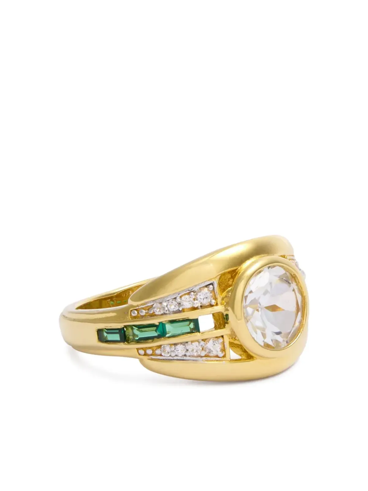 V JEWELLERY オリーブ クリスタル装飾リング - 画像2