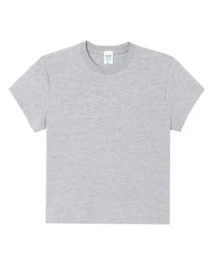 RE/DONE 50s boxy cotton T-shirt - Grey - サムネイル1