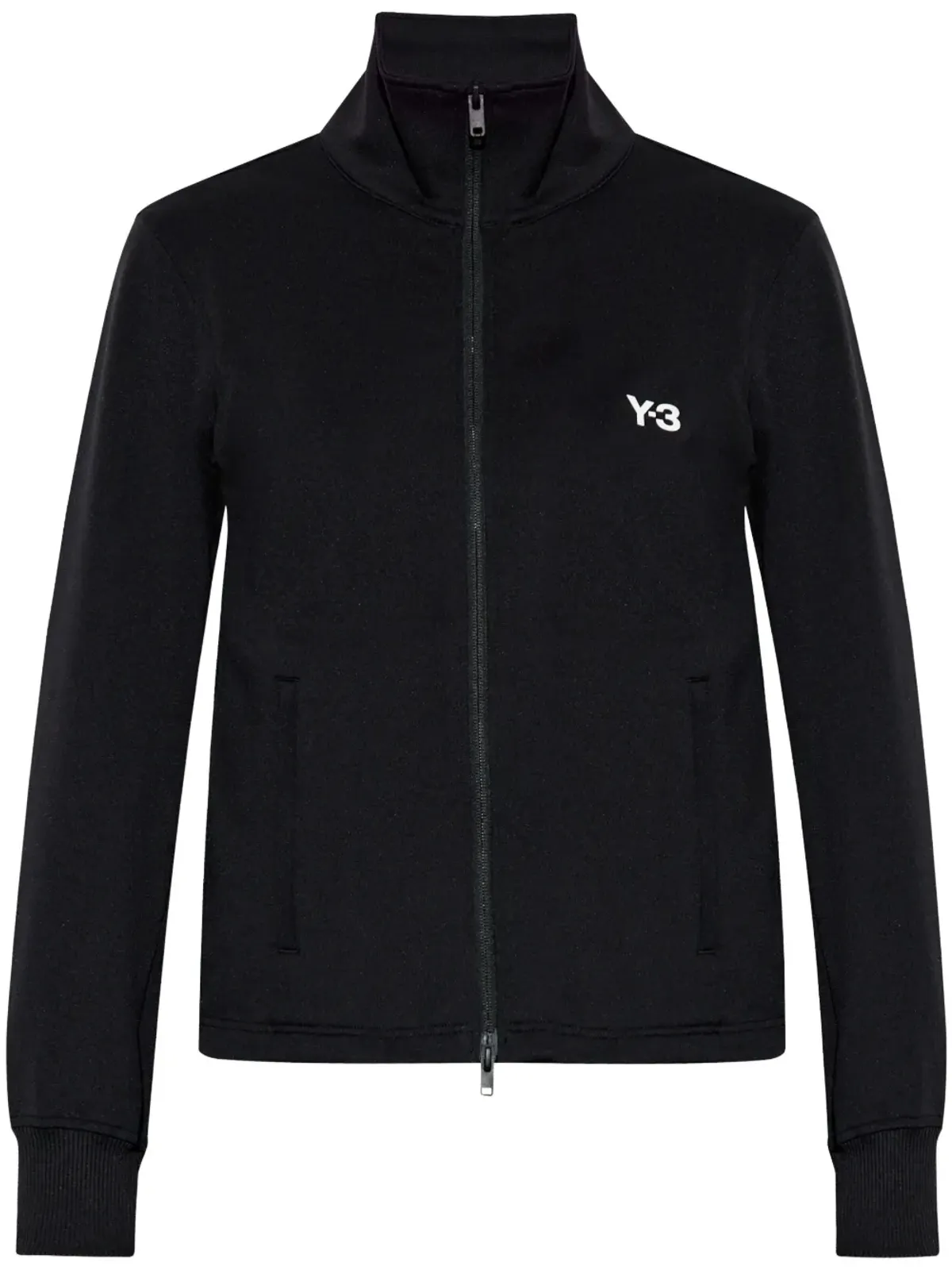 Y-3 ジップアップ ロゴ スウェットシャツ - ブラック - 画像1
