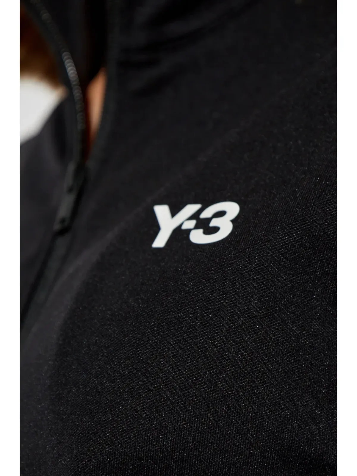Y-3 ジップアップ ロゴ スウェットシャツ - ブラック - 画像5