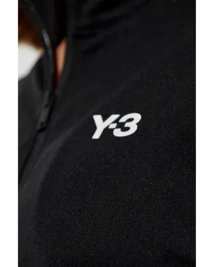 Y-3 ジップアップ ロゴ スウェットシャツ - ブラック - サムネイル5