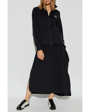 Y-3 ジップアップ ロゴ スウェットシャツ - ブラック - サムネイル2