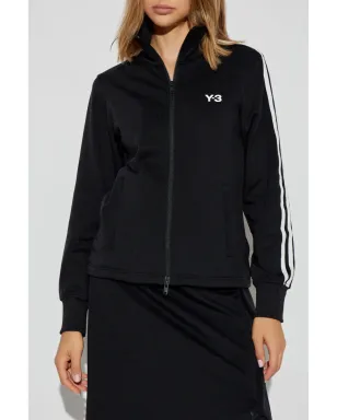 Y-3 ジップアップ ロゴ スウェットシャツ - ブラック - サムネイル3