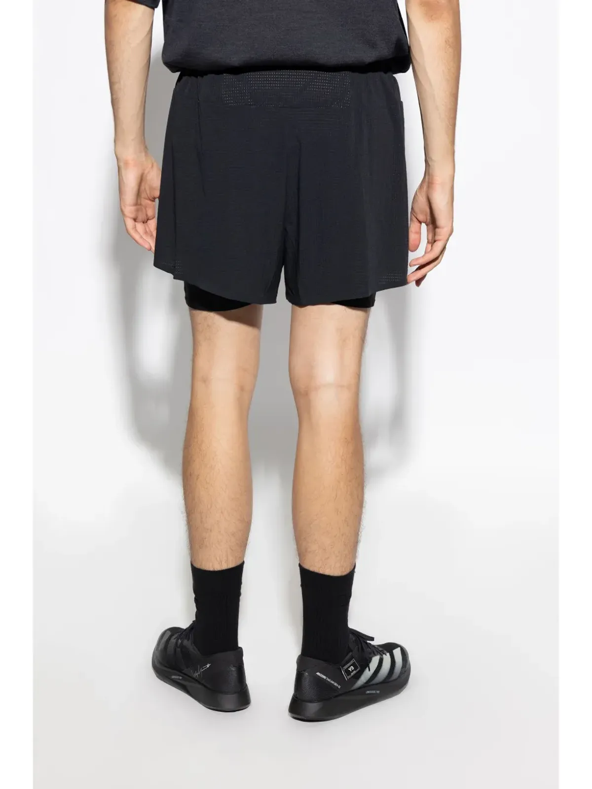 Y-3 ロゴプリント トラックショーツ - 画像4