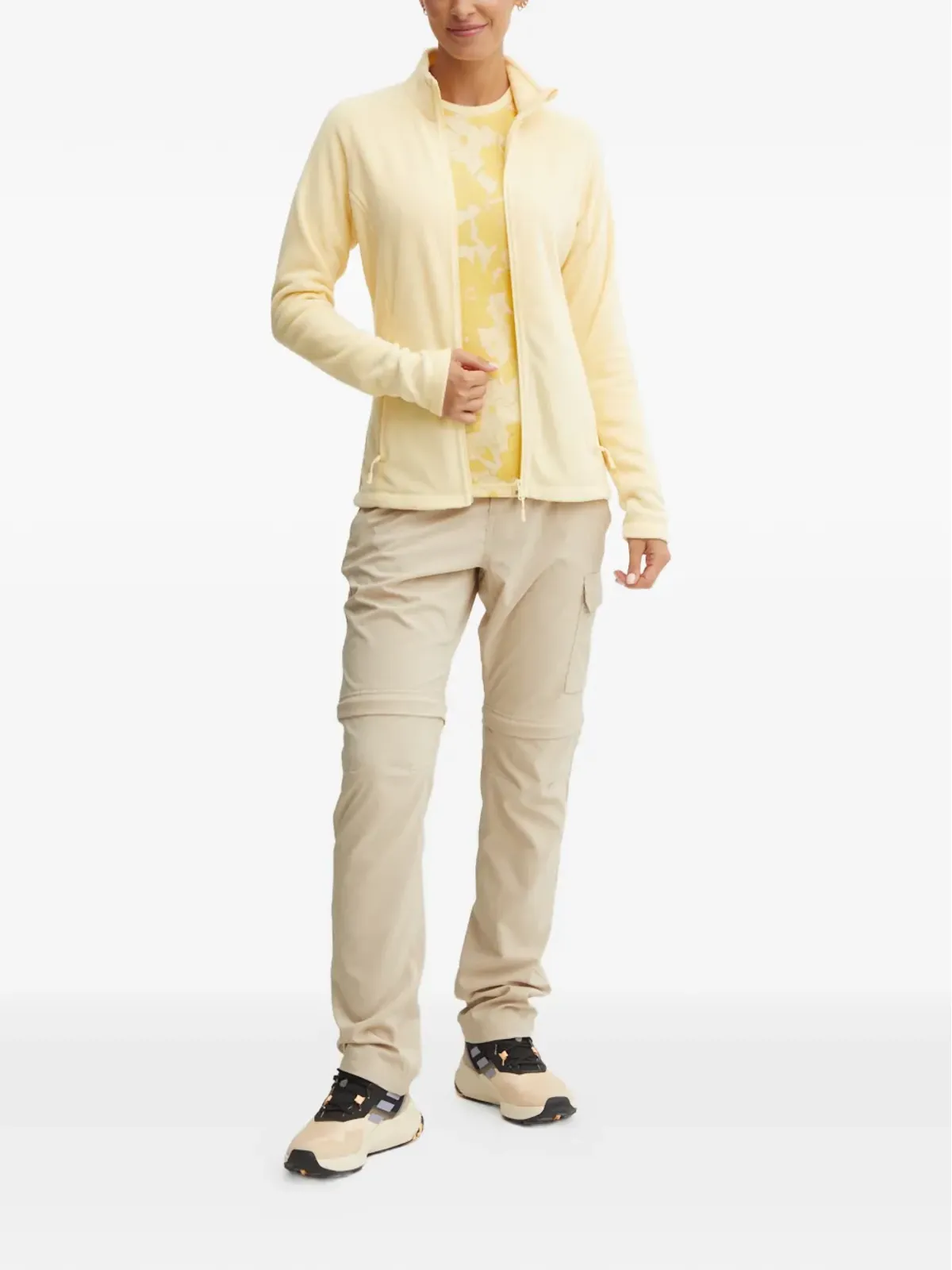 Helly Hansen 花柄クルーネック ベースレイヤートップ - イエロー - 画像2