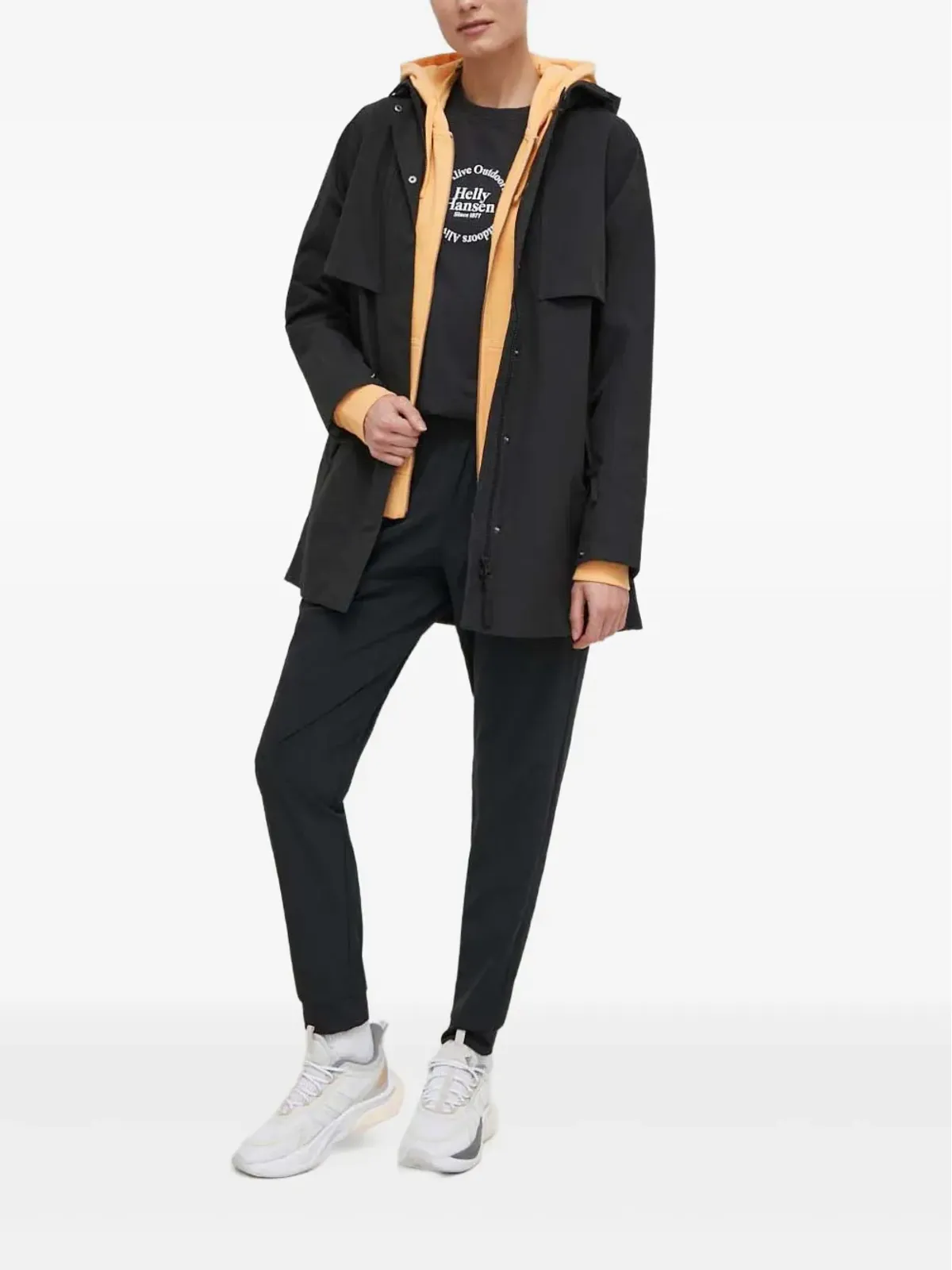 Helly Hansen ロゴプリント ジップファスナー付きスウェットシャツ - 画像2