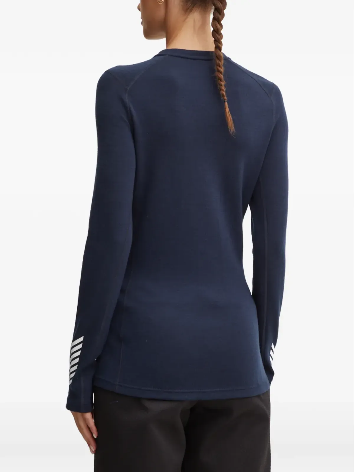 Helly Hansen パターン入りベースレイヤートップ - ブルー - 画像3