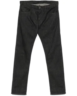 Emporio Armani J45 straight-leg jeans - Black - サムネイル1