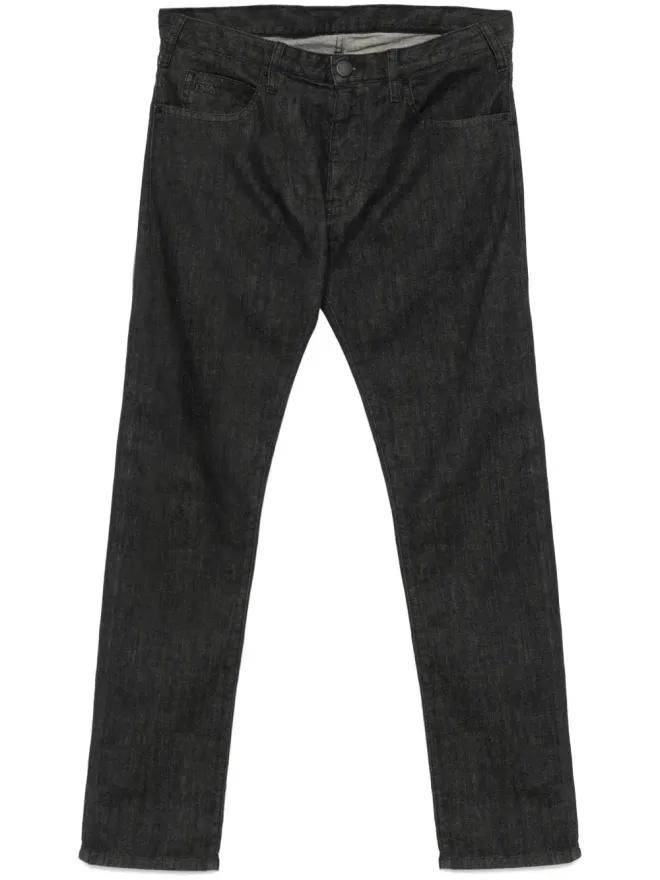 Emporio Armani Emporio Armani J45 straight-leg jeans - Blackの商品画像