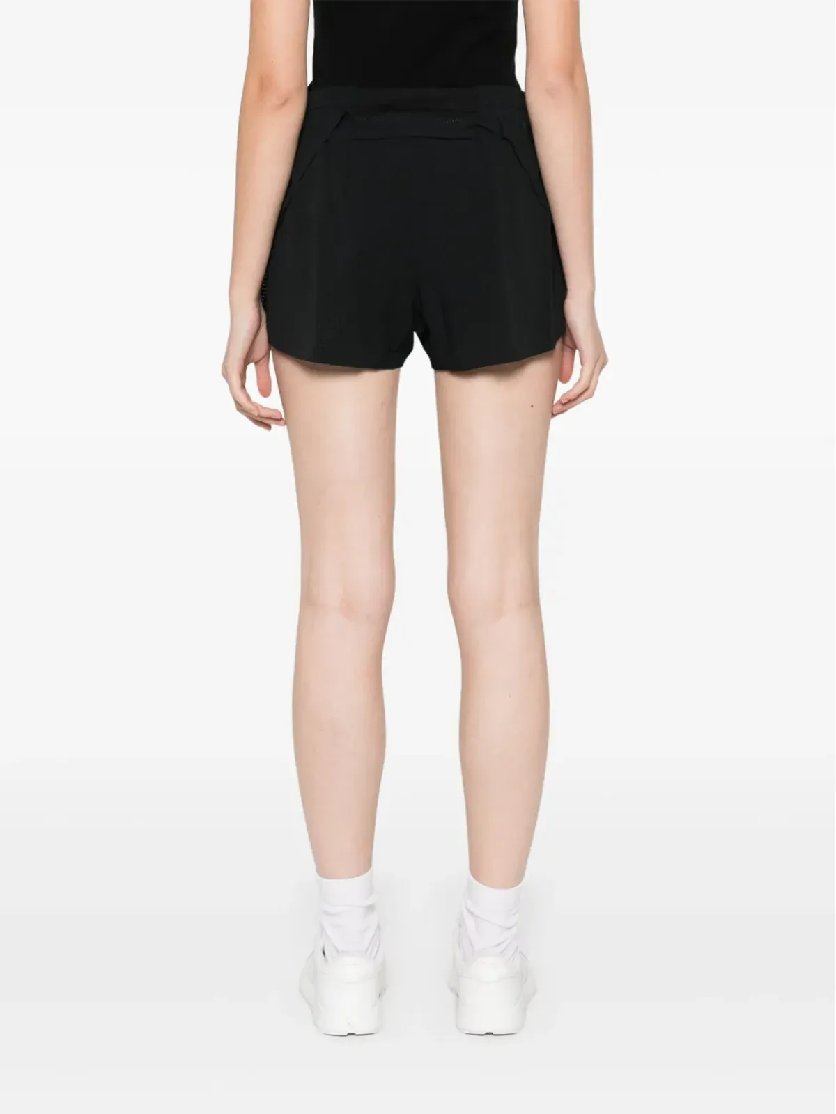 Y-3 ロゴプリント ランニングショーツ - ブラック - 画像4