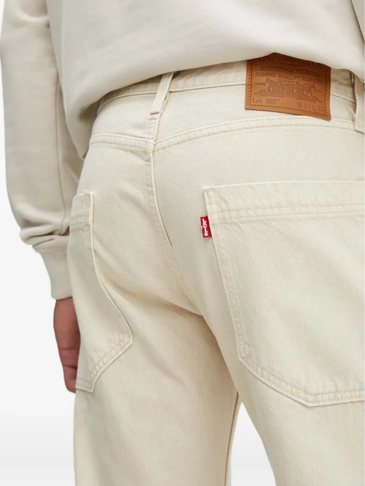 Levi's 555™ パッチポケット ジーンズ ホワイト - 画像5