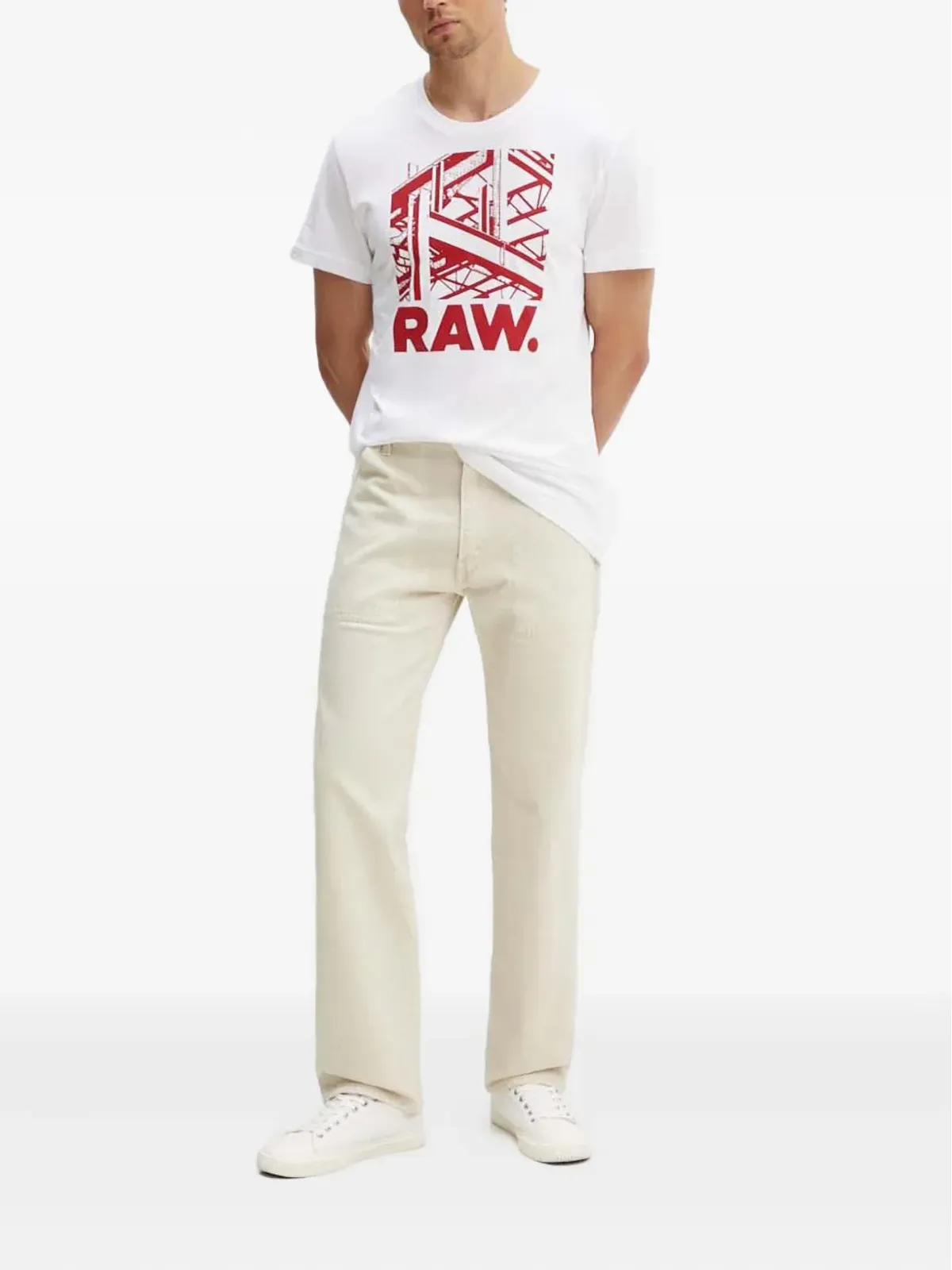 Levi's 555™ パッチポケット ジーンズ ホワイト - 画像2