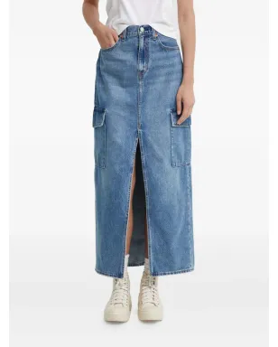 Levi's カーゴポケットスカート ブルー - サムネイル1