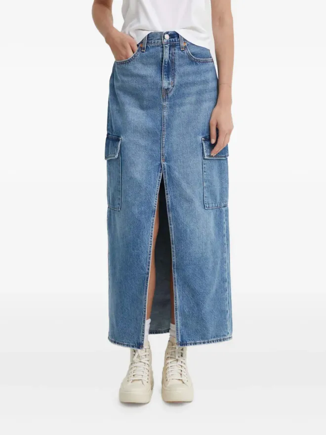 LEVI'S Levi's カーゴポケットスカート ブルーの商品画像