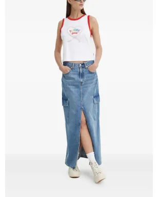 Levi's カーゴポケットスカート ブルー - サムネイル2